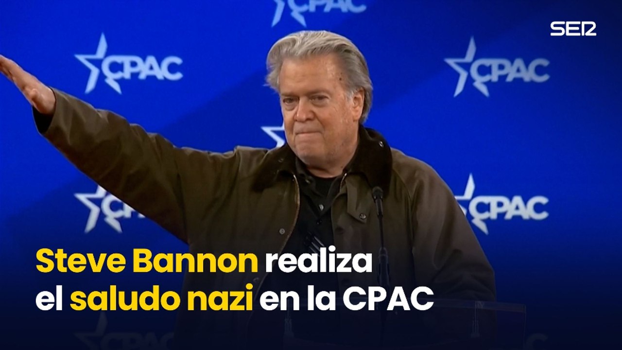 Steve Bannon, exasesor de Trump, hace el saludo nazi en una conferencia conservadora