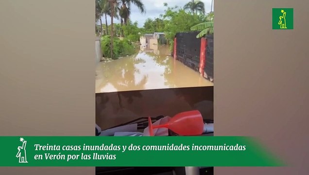 Treinta casas inundadas y dos comunidades incomunicadas en Verón por las lluvias