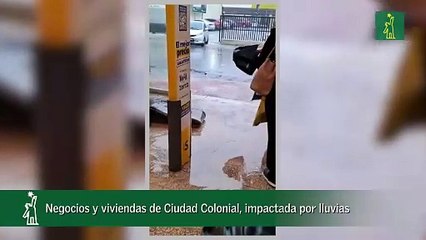 Negocios y viviendas de Ciudad Colonial, impactada por lluvias