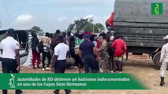 Autoridades de RD detienen 96 haitianos indocumentados en uno de los Cayos Siete Hermanos