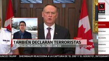 Canadá declara terroristas a cárteles mexicanos en línea con política de Trump