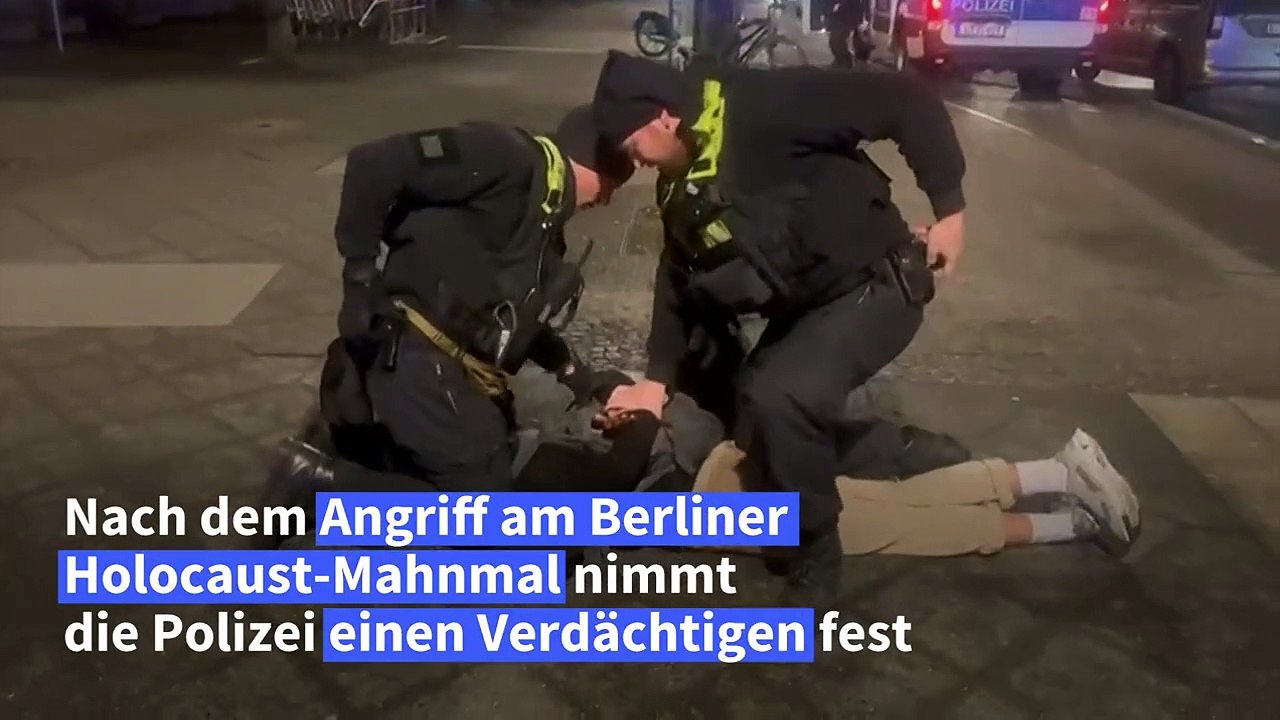 Angriff an Berliner Holocaust-Mahnmal: Verdächtiger festgenommen