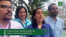 Virginia Antares, candidata a la presidencia por Opción Democrática   expresó su preocupación ante la supuesta movilización de dinero