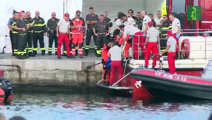 Continúan labores de búsqueda tras naufragio de un yate de lujo en Italia