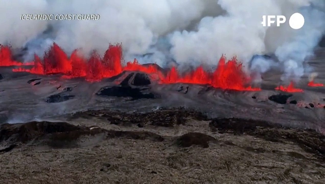 Nueva erupción volcánica en península islandesa de Reikjanes