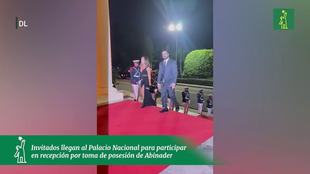 Invitados llegan al Palacio Nacional para participar en recepción por toma de posesión de Abinade