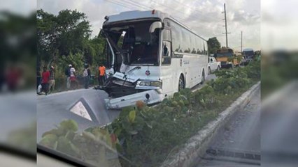 Se registra accidente de tránsito en Circunvalación Verón-Bávaro