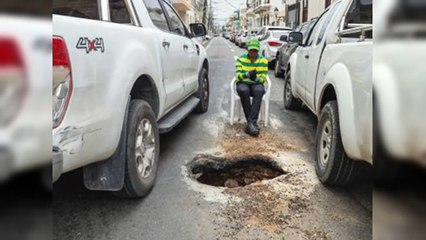 Socavón en Ciudad Colonial