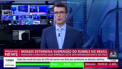 BREAKING NEWS: Alexandre de Moraes manda suspender Rumble no Brasil