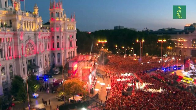 Madrid vibra con la selección española triunfadora en la Eurocopa