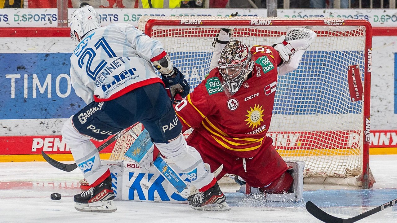 Trotz kuriosen Treffern und Last-Minute-Ausgleich in Unterzahl: DEG unterliegt Mannheim