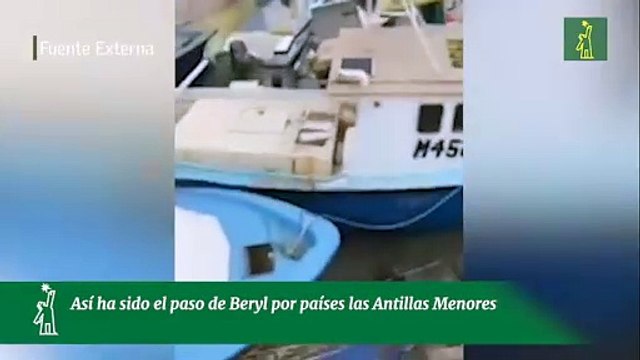 Así ha sido el paso de Beryl por países las Antillas Menores