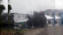 Reportan ventarrón y una granizada en Jarabacoa