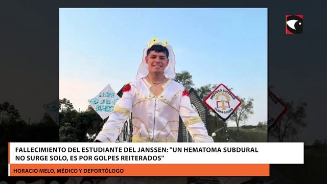 Fallecimiento del estudiante del Janssen Un hematoma subdural no surge solo, es por golpes reiterados