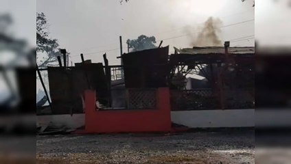 Incendio afecta restaurante El Palacio del Mofongo en Santiago