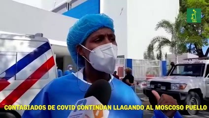 Personas  con coronavirus continúan llegando al hospital Moscoso Puello.