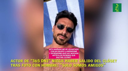 Actor de “365 DNI” niega haber salido del clóset tras foto con hombre: “Solo somos amigos”