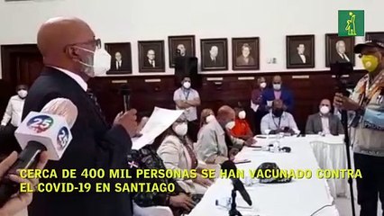 Cerca de 400 mil personas se han vacunado contra el COVID-19 en Santiago