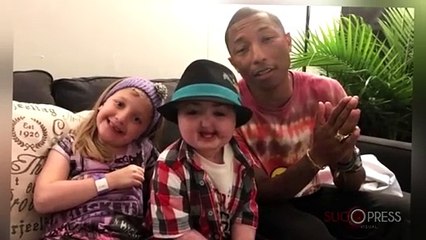Pharrel Williams hace realidad el sueño de un niño con leucemia