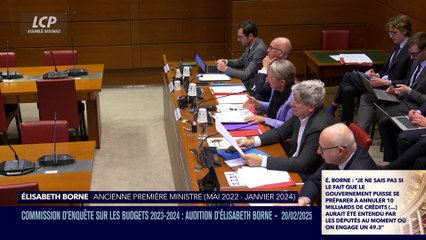 La séance est ouverte ! - Déficits budgétaires 2023-2024 : audition d'Élisabeth Borne - 20/02/2025