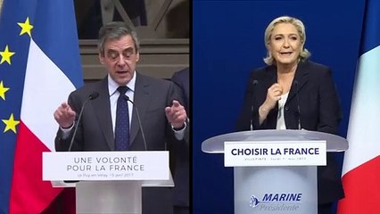 Ultraderechista Le Pen plagia discurso reciente de Fillon