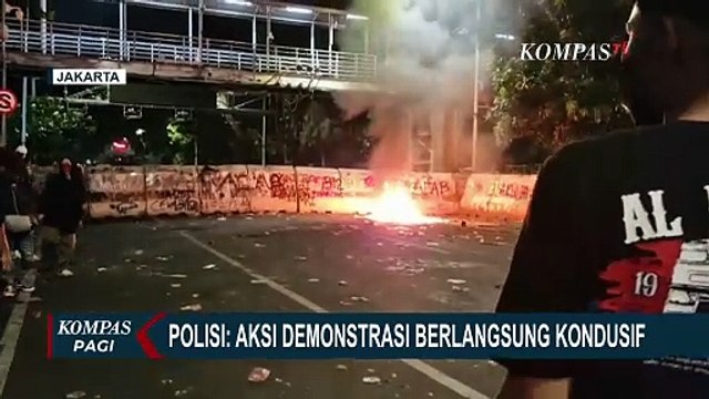 Ricuh Demo Mahasiswa 'Indonesia Gelap' di Patung Kuda Jakarta, Ini Keterangan Polisi soal Pengamanan