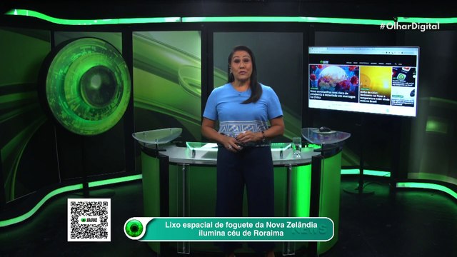 Lixo espacial de foguete da Nova Zelândia ilumina céu de Roraima