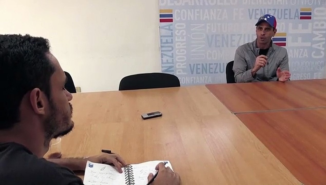 Capriles: “Si fuéramos violentos ya hubiésemos tumbado" a Maduro