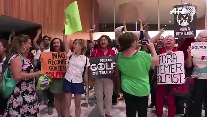 Protestan contra Temer en Brasil en estreno de película