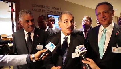 Danilo Medina ofrece declaraciones en Nueva York