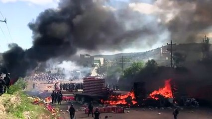 Tres muertos y decenas de heridos en protesta en México