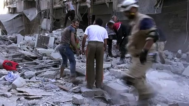 Siria recupera barrios de Alepo con bombardeos en zonas urbanas