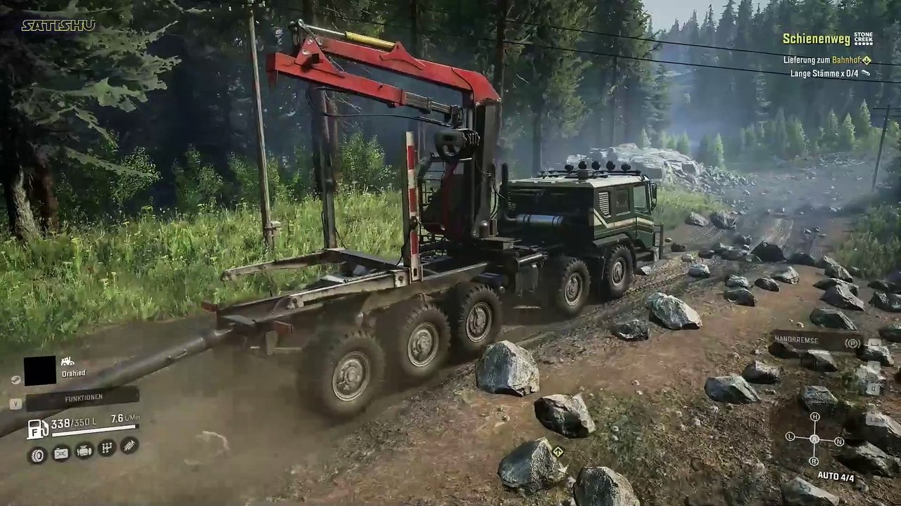 Schienenweg: Lange Stämme. (Part 1) | SnowRunner | XL-Ep. 54