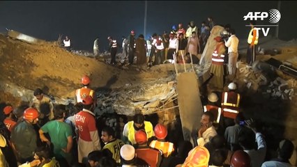 Al menos 18 muertos en derrumbe en Pakistán