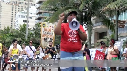 Brasileños protestan en el Día de la Conciencia Negra