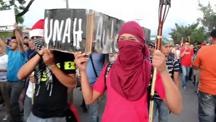 Marcha de 'indignados' contra la corrupción en Honduras