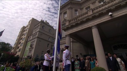 Bandera cubana ya ondea en Washington