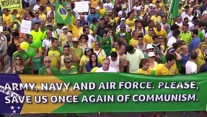 Grandes protestas contra Rousseff en Brasil
