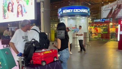 Ranbir Kapoor's Favourite Niece Samara & Brother-In-Law Bharat Sahni Spotted At Mumbai Airport
