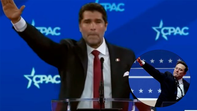 Eduardo Verástegui es acusado de realizar un saludo nazi en CPAC, imitando a Elon Musk