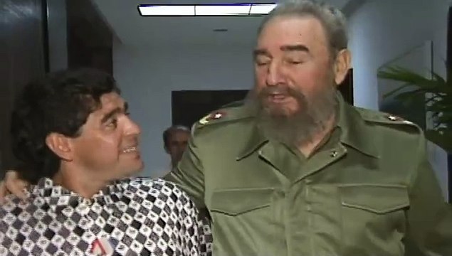Maradona llegó a Cuba para los funerales de Fidel Castro