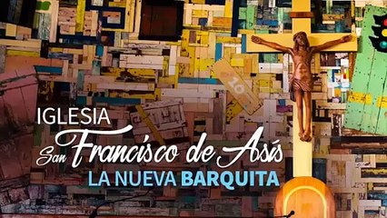 Mural con tablas de las antiguas viviendas de La Barquita