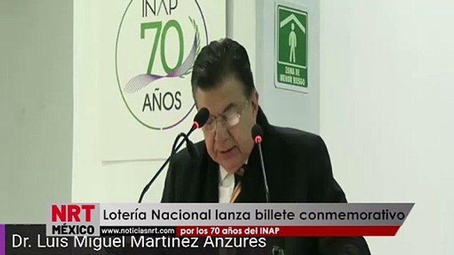 Lotería Nacional lanza billete conmemorativo por los 70 años del INAP