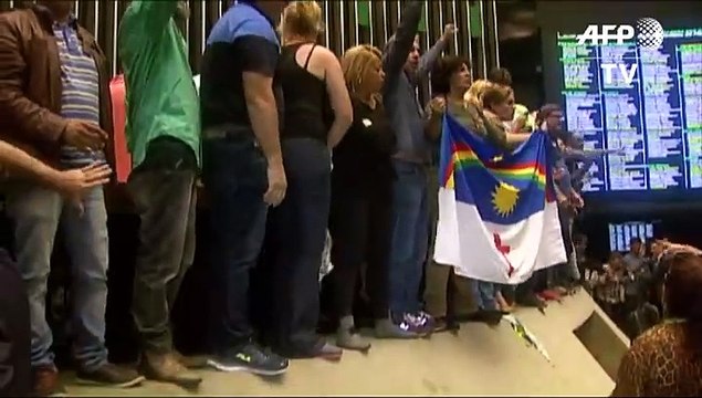 Activistas invaden Cámara de Diputados de Brasil