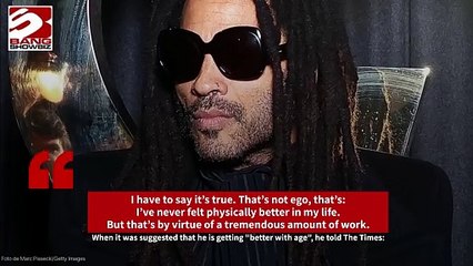 Lenny Kravitz, 60, thinks he is getting 'better with age'