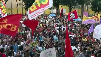Protestan en Brasil contra ajuste fiscal de Temer