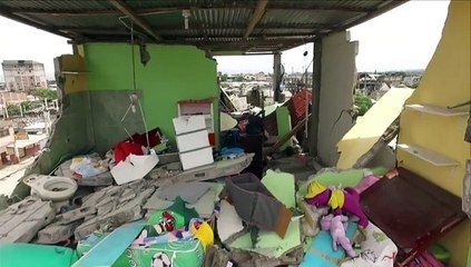 Tomas aéreas del estado de Pedernales tras el sismo