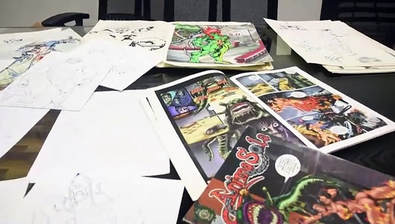 Jovany Ramírez y su cómic Jack Veneno