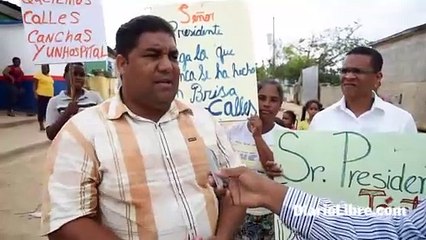 Protesta de los moradores de Brisas del Este