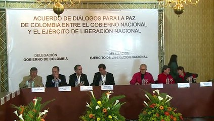 Gobierno de Colombia y el ELN acuerdan iniciar proceso de paz